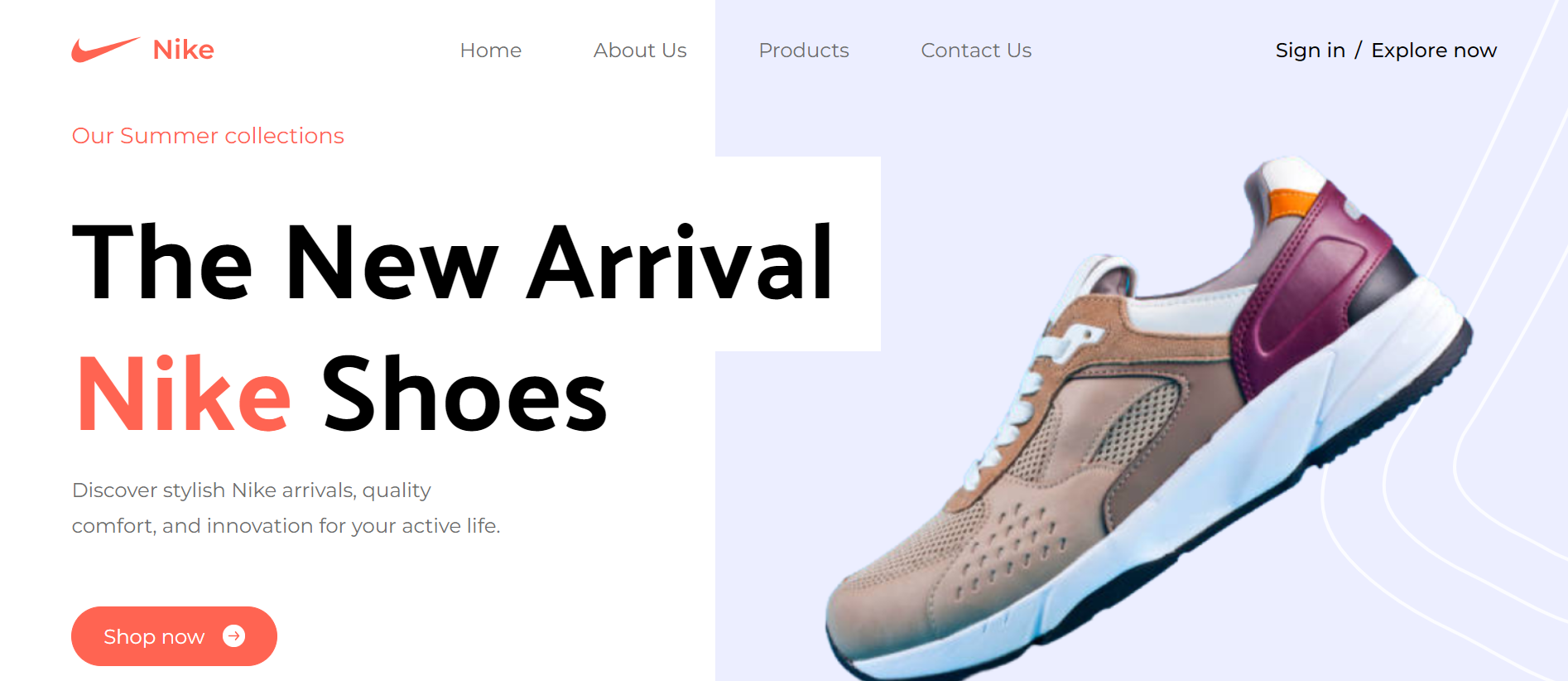 Nike Landing Page