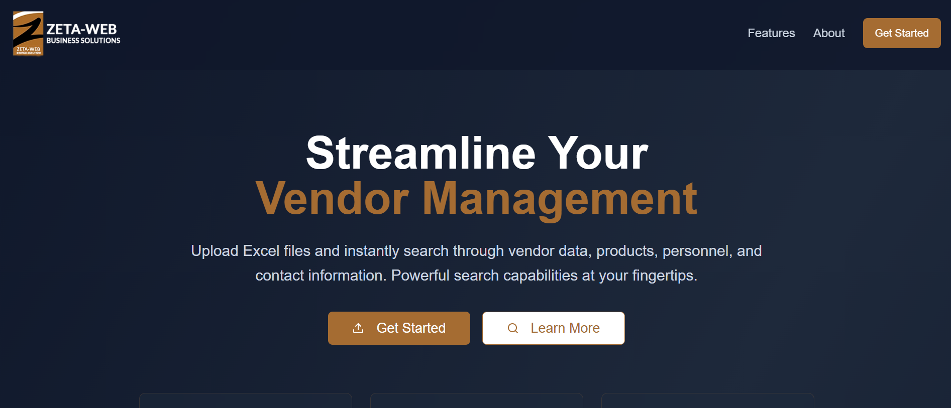 Vendor Search App